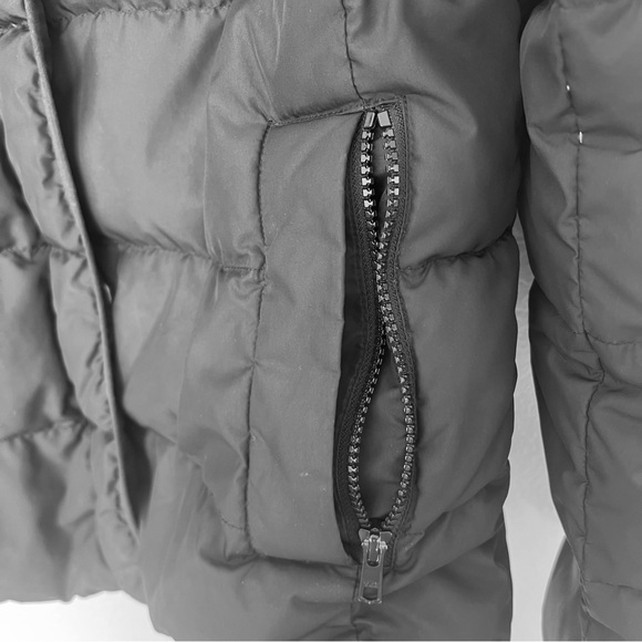 J. Crew Womens Black Puffer Jacket Classic Down Feather Short Collar Coat S - Picture 4 of 9